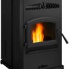 PP70 Pellet Stove for Home Heating - 70 lb Hopper, 42,500 BTU Heats up to 2,000 Sq. Ft., Easy-Dial Temp Control, Built-in Thermostat with Auto-Ignition, Variable Speed Blower - Image 4