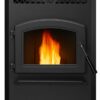 PP70 Pellet Stove for Home Heating - 70 lb Hopper, 42,500 BTU Heats up to 2,000 Sq. Ft., Easy-Dial Temp Control, Built-in Thermostat with Auto-Ignition, Variable Speed Blower - Image 3