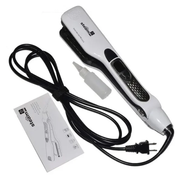 OEM 2 in 1 Professional Steam Ceramic Hair Straightener and Curling Iron LCD Display Steampunk Professional Straightener