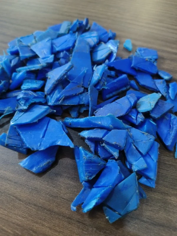 First Grinded HDPE Blue Drum Grinding Scrap