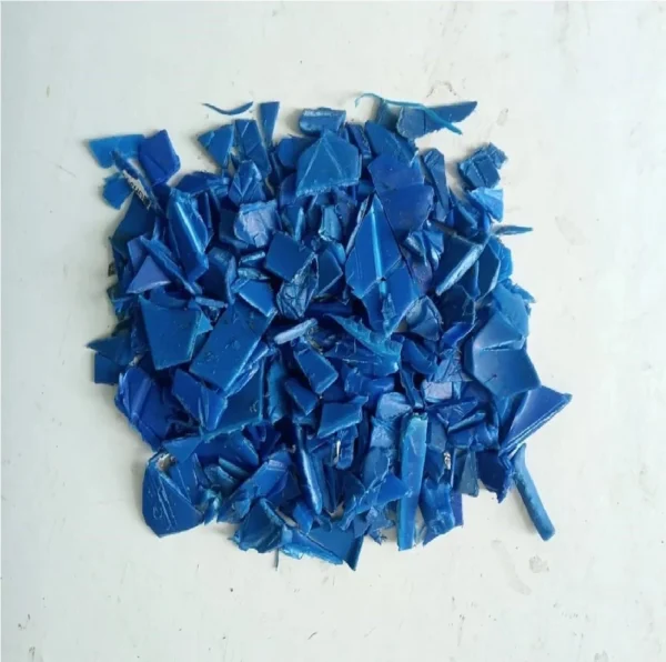 First Grinded HDPE Blue Drum Plastic Grinding Scrap