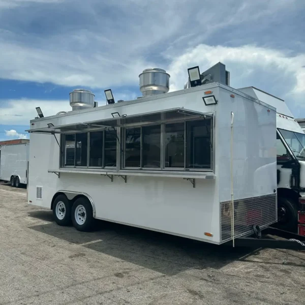 Food truck with full kitchen Mobile BBQ Food Truck Concession Mobile Kitchen Snack Coffee Cart Food Trailer