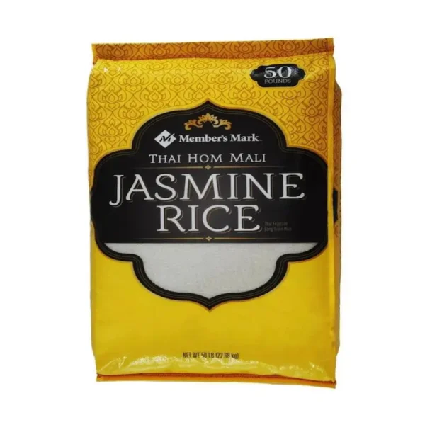 TOP RATED BRAND THAI HOM MALI JASMINE RICE 50 LB / BUY PREMIUM BRAND MEMBERS MARK JASMINE PERFUME WHITE RICE 25 LB BAGS